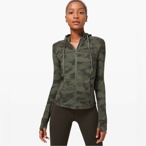 Lululemon Athletica Camo Green Zip-Up Hoodie define jacket